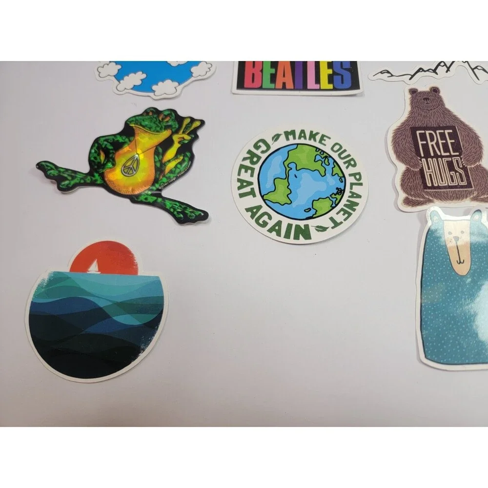 45 Vinyl Sticker Lot The Office Beatles Nature Animals Peace Laptop Water Bottle